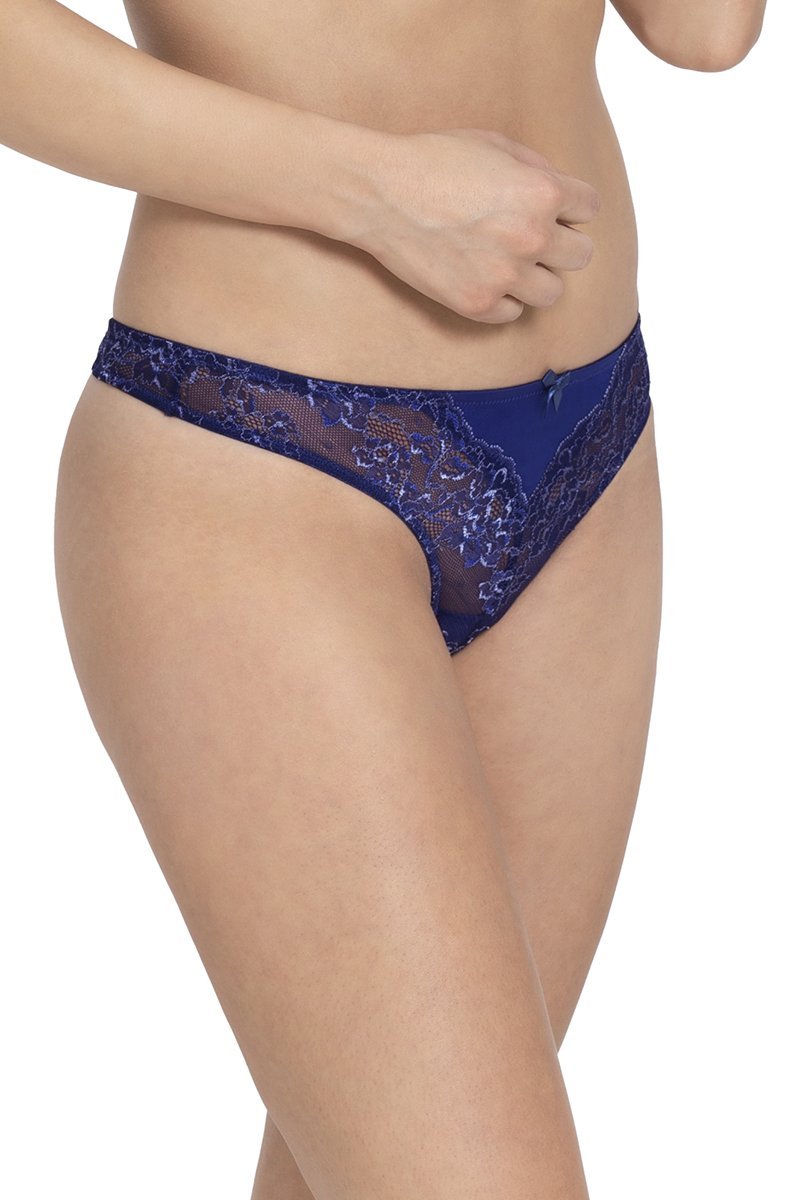 Buy Lacebyjane Low Rise Lace Thong Panty Online in India 