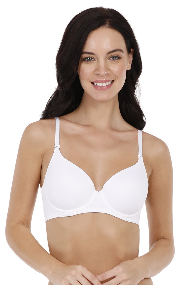 Buy Amante Solid Padded Wired Ultimate T Shirt Bra BRA10605 - Bra for Women  2013333