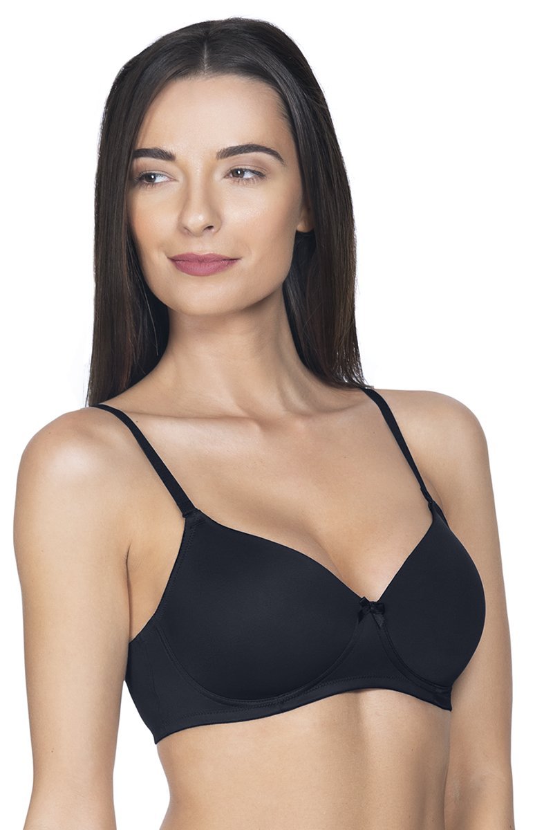 Buy Amante Black Under Wired Non Padded T-Shirt Bra for Women Online @ Tata  CLiQ