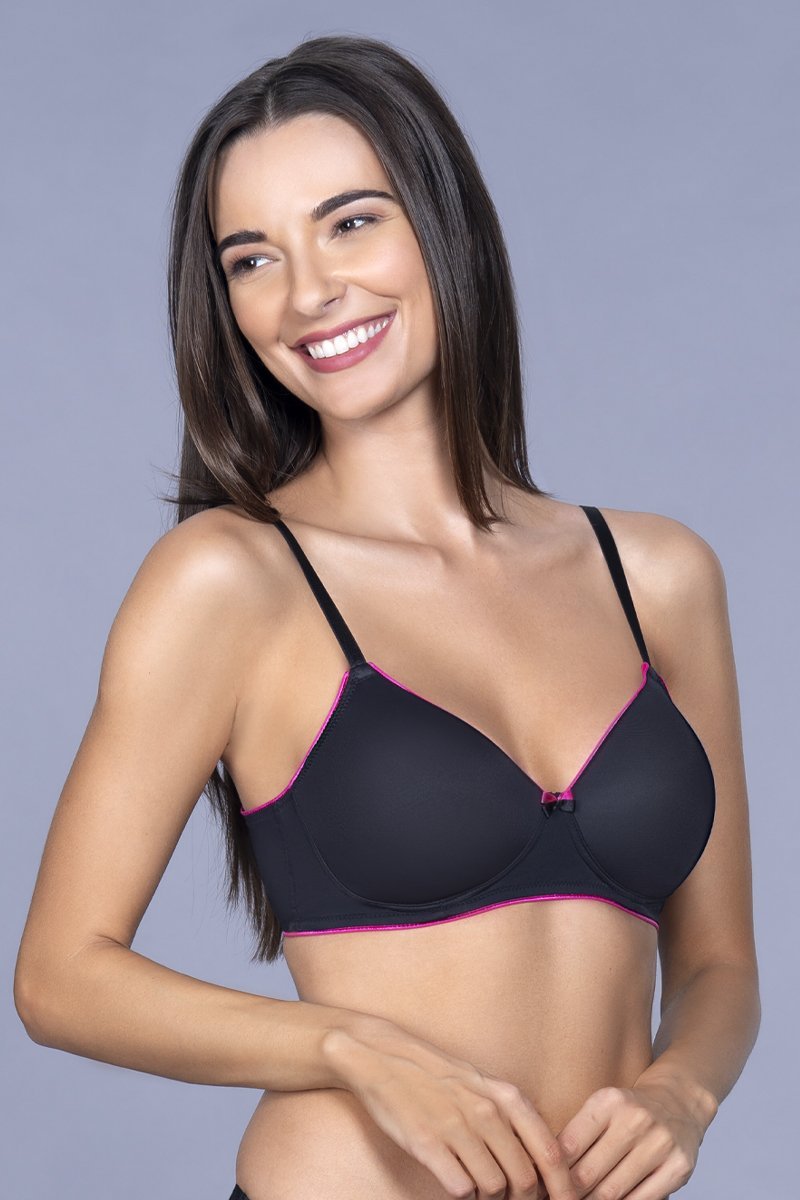 Buy Amante Padded Wired Full Coverage T-Shirt Bra - Nightshadow