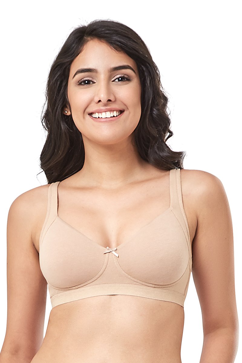 Buy Enamor Non-Wired Racerback Strap Non Padded Womens Every Day Bra  (Pearl, 34B) at